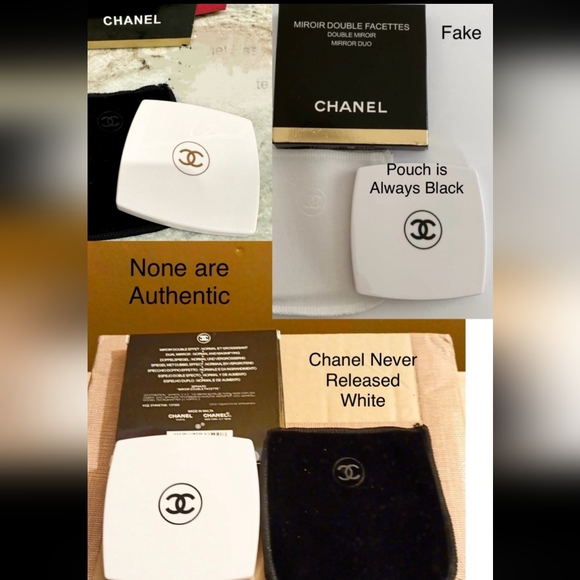 How to Recognize authentic CC Compact Mirrors! Not for Sale! 🖤$46 on Chanel RN! - Picture 4 of 16